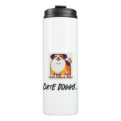 Schattigee Doggy reismok tumbler Thermosbeker (Voorkant)
