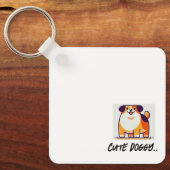 Schattigee doggy sleutelhanger (Voorkant)