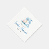 Schattigee dolfijn Baby shower partij minimalistis Servet (Hoek)
