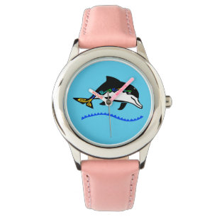 Schattigee DOLFIJN - Wildlife - Natuur -Blauw Horloge