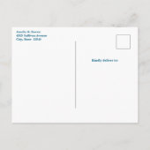 Schattigee Dolfijn Zee Creature Wedding Aankondigingskaart (Achterkant)