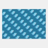 Schattigee Dolfijn Zee Dieren Kinderen Verjaardags Inpakpapier Vel (Voorkant 2)