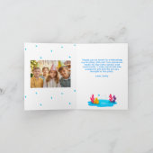 Schattigee Dolfijn Zee Dieren Verjaardag Kind 2 Fo Kaart (Binnen)