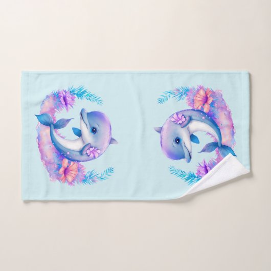 Schattigee dolfijn Zee schepsel Bad Handdoek (Handdoek)