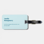 Schattigee dolfijn Zee schepsel Bagagelabel (Achterkant horizontaal)