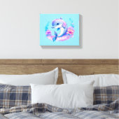 Schattigee dolfijn Zee schepsel Canvas Afdruk (Insitu (Slaapkamer))