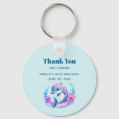 Schattigee dolfijn Zee schepsel evenement dank u Sleutelhanger (Voorkant)