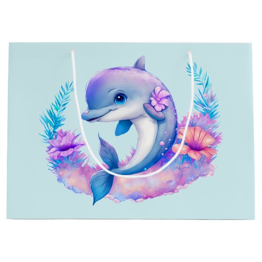 Schattigee dolfijn Zee schepsel Groot Cadeauzakje (Voorkant)