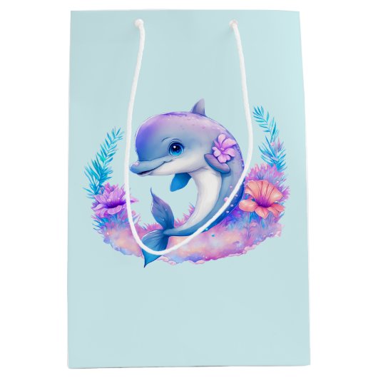 Schattigee dolfijn Zee schepsel Medium Cadeauzakje (Voorkant)