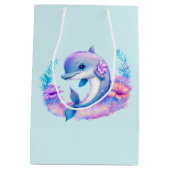 Schattigee dolfijn Zee schepsel Medium Cadeauzakje (Achterkant)