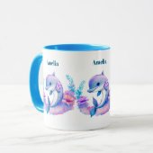 Schattigee dolfijn Zee schepsel Mok (Voorkant links)