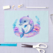 Schattigee dolfijn Zee schepsel Tissuepapier (Craft)