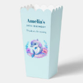 Schattigee dolfijn Zee schepsel verjaardag dank u Bedankdoosjes (Achterkant)