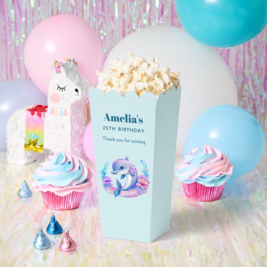 Schattigee dolfijn Zee schepsel verjaardag dank u Bedankdoosjes (Feest)