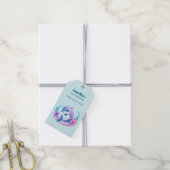 Schattigee dolfijn Zee schepsel verjaardag dank u Cadeaulabel (Met Touw)