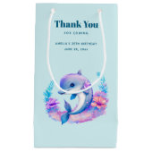 Schattigee dolfijn Zee schepsel verjaardag dank u Klein Cadeauzakje (Voorkant)