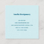 Schattigee dolfijn Zee schepsel Vierkante Visitekaartje (Achterkant)