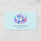 Schattigee dolfijn Zee schepsel Visitekaartje (Voorkant)