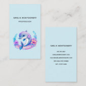 Schattigee dolfijn Zee schepsel Visitekaartje (Voorkant / Achterkant)