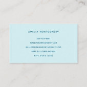 Schattigee dolfijn Zee schepsel Visitekaartje (Achterkant)