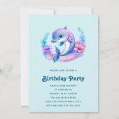 Schattigee Dolfijn Zee Verjaardag Kaart (Voorkant)