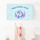 Schattigee Dolfijn Zee Verjaardag Spandoek (Insitu)