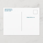 Schattigee Dolfijn Zee Verjaardag Uitnodiging Briefkaart (Achterkant)