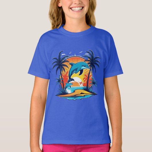 Schattigee dolfijnen T-shirt (Voorkant)