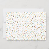 Schattigee Donut 1e Verjaardag Doughnut Sprinkles  Kaart (Achterkant)