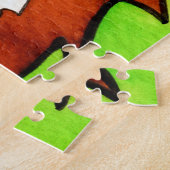 Schattigee Donut Ear Waterverf Corgi Jigsaw Puzzel (Zijkant)