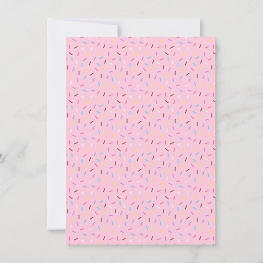 Schattigee Donut eerste verjaardagsfeestje Kaart (Achterkant)