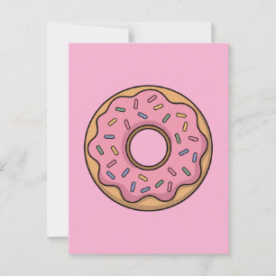 Schattigee donut   Kinder Rugtas Briefkaart