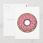 Schattigee donut | Kinder Rugtas Briefkaart (Voorkant / Achterkant)