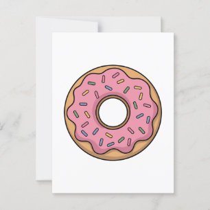 Schattigee donut   Kinder Rugtas Briefkaart
