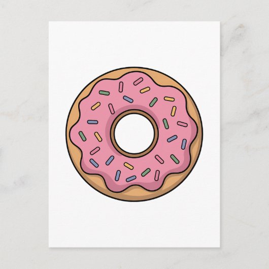 Schattigee donut | Kinder Rugtas Briefkaart (Voorkant)