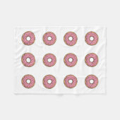 Schattigee donut | Kinder Rugtas Fleece Deken (Voorkant (Horizontaal))