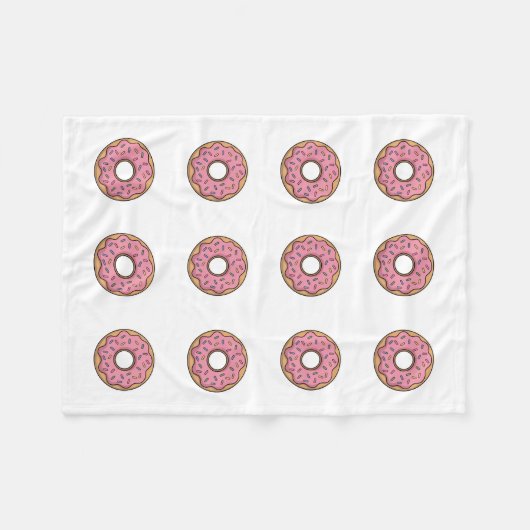 Schattigee donut | Kinder Rugtas Fleece Deken (Voorkant (Horizontaal))