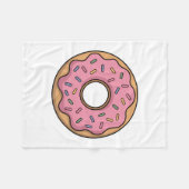 Schattigee donut | Kinder Rugtas Fleece Deken (Voorkant (Horizontaal))