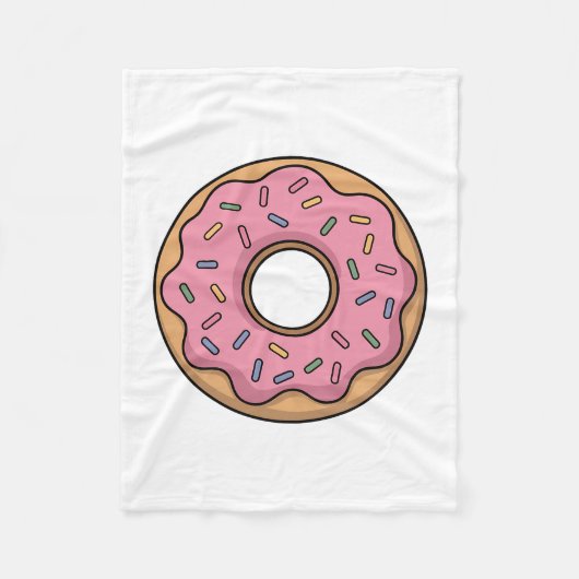 Schattigee donut | Kinder Rugtas Fleece Deken (Voorkant)