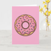 Schattigee donut | Kinder Rugtas Kaart (Gele Bloem)