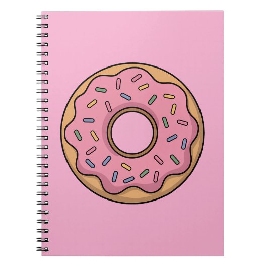 Schattigee donut | Kinder Rugtas Notitieboek (Voorkant)