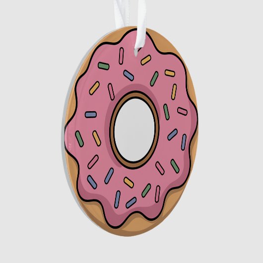 Schattigee donut | Kinder Rugtas Ornament (voorkant)