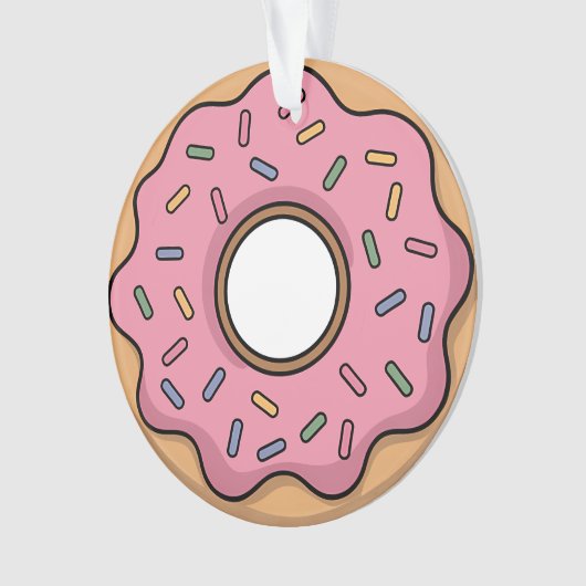 Schattigee donut | Kinder Rugtas Ornament (voorkant)