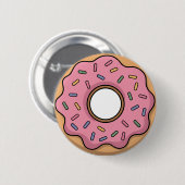 Schattigee donut | Kinder Rugtas Ronde Button 5,7 Cm (Voorkant /achterkant)
