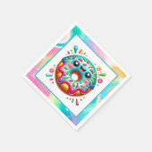 Schattigee donut liefhebbers feest servet (Hoek)