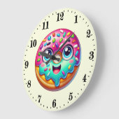 Schattigee donut liefhebbers zoet grote klok (Hoek)