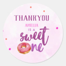 Schattigee Donut lieve een meisje 1e verjaardag gu