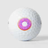 Schattigee donut met sprinkles tekening golfballen (Voorkant)