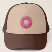Schattigee donut met sprinkles tekening trucker pet (Voorkant)