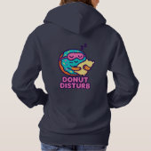 Schattigee Donut Sleep Hoodie - Grappig Eten Liefh (Achterkant)